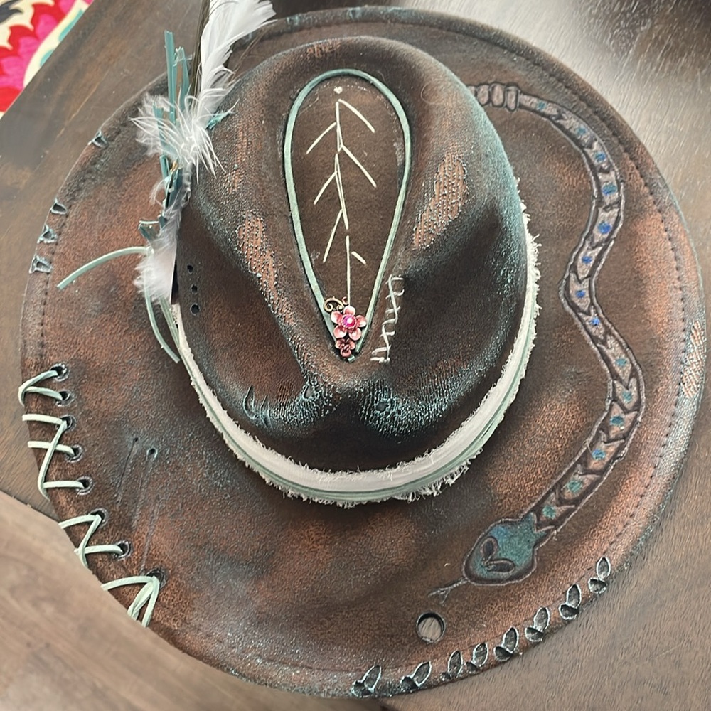 Custom Snake Theme Western/Cowboy Hat - Picture 7 of 9